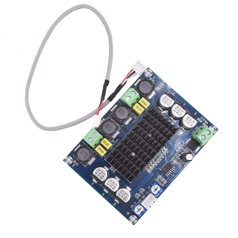 HW-408 TPA3116D2 Digital Amplifier Board with Audio Cable 120Wx2 Digital Dual Channel Amplifier Subwoofer Audio Board
