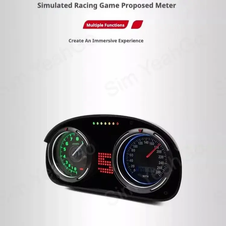 Simracing Simulator Dashboard for Steer Wheel for PC Racing games Euro Truck American Truck Dust Rally Realistic Instrument