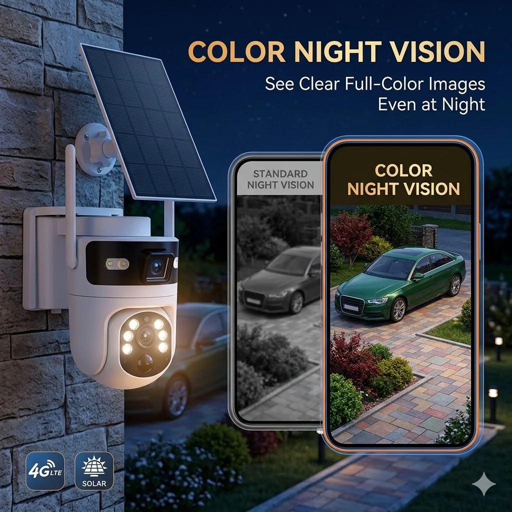 4K 8MP 4G LTE Solar Security C - Home Yard Security Cameras ulasan dan harga