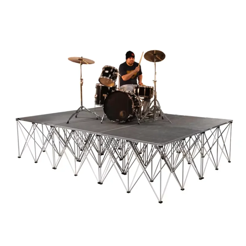 

Умная портативная складная сценическая стойка | Регулируемая платформа 1x1 м и 1x2 м для свадеб, концертов и вечеринок