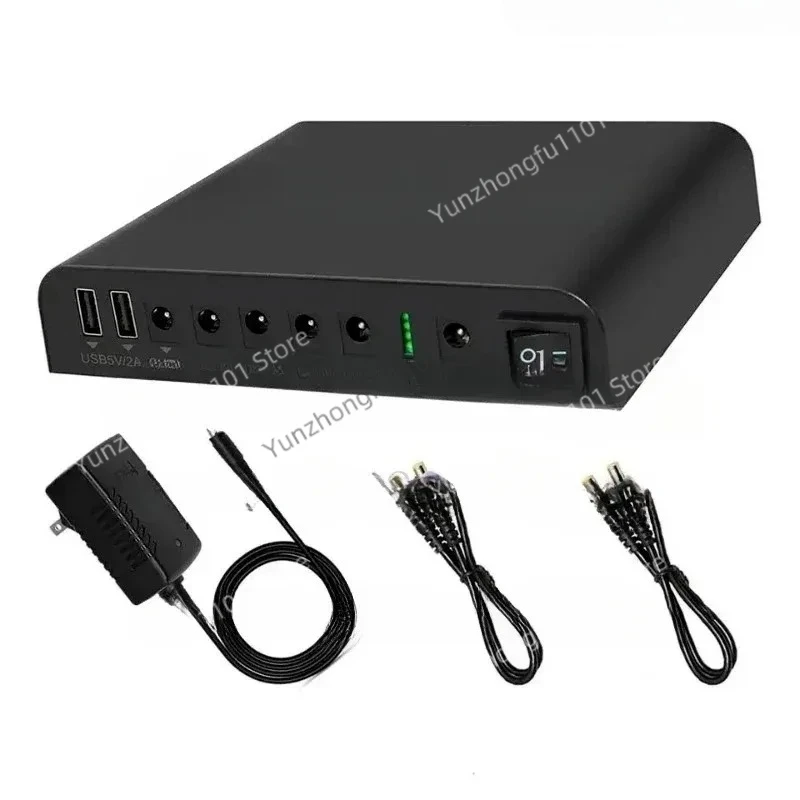 SL3400 DC 12V/9V/5V Output Small UPS Uninterruptible Power Supply 18650 27000mAh 98Wh Lithium-ion Backup B-at-tery