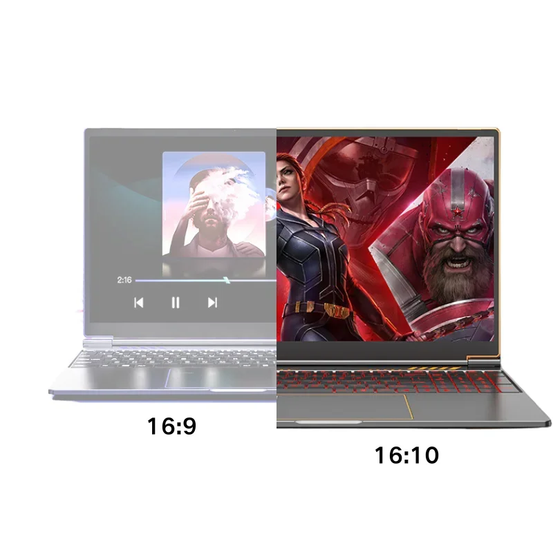 High-end  12th Gaming Notebook 16 inches 1920*1200 full HD screen DDR4 16GB SSD max 2T Thin and strong students laptops