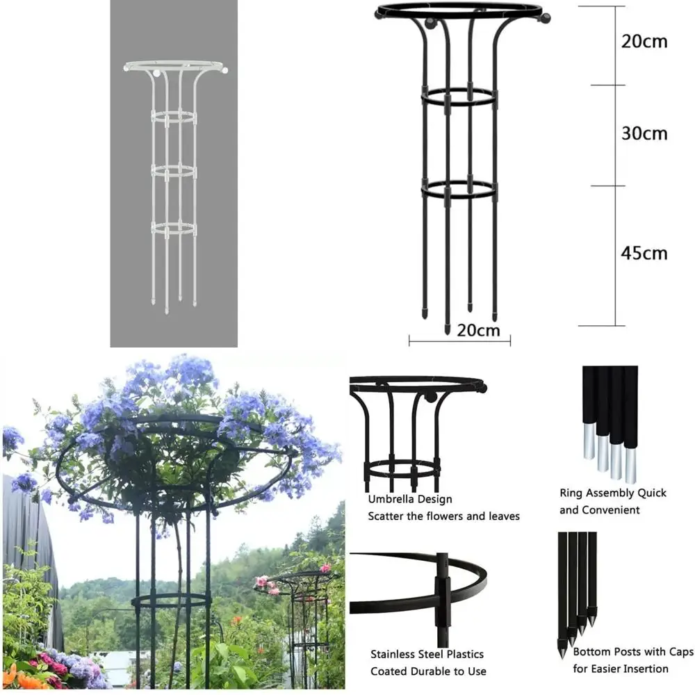 

Outdoor Garden Trellis for Climbing Plants and Flowers, Ideal Support for Roses, Clematis, and Mushroom Roses