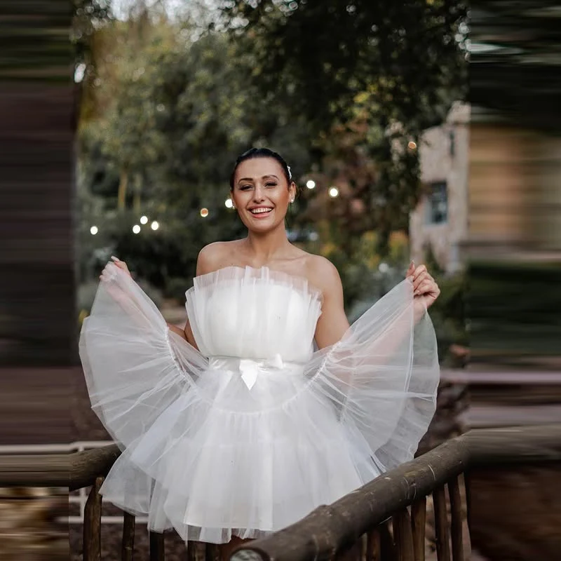 White Tulle Straple… - image