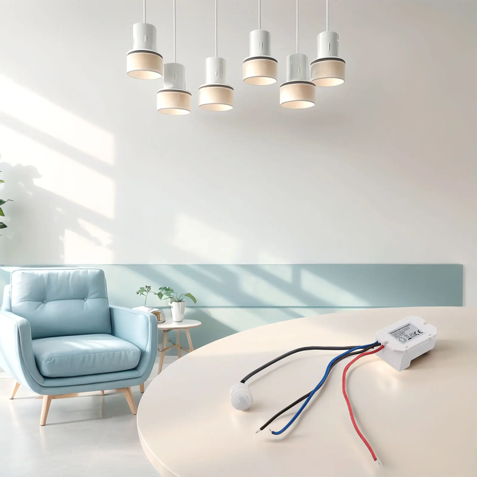 

Выключатель света Датчик PIR Детектор Домашняя стена 360° ° Потолок IP20 Мини Встраиваемая присутствие движения 50/60 Гц 6 м Регулируемый