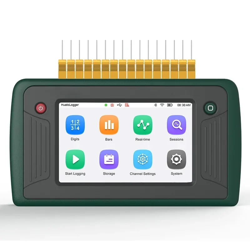 

Easy to use high accuracy hand-held thermocouple data logger with 16 input channels