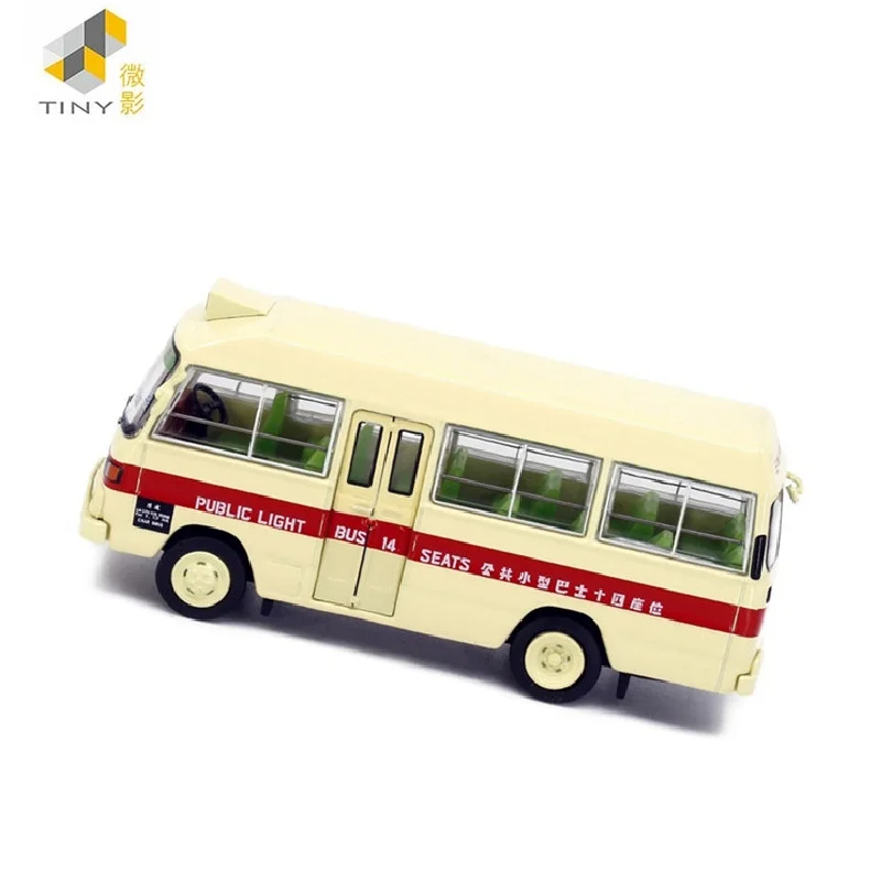 Malutki 1:76 Fu-so Rosa czerwony Minibus nr 38 symulacja stopu Model samochodu