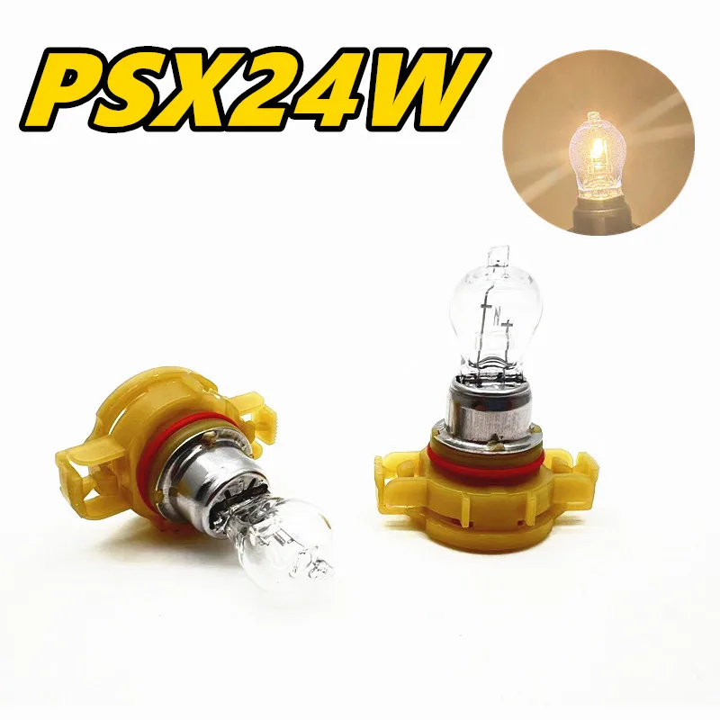 

2PCS PSX24W Halogen Lamp Car Headlights Bulbs High Beam Fog Light 3500K 12V 24W Auto Light Daytime Running Lights