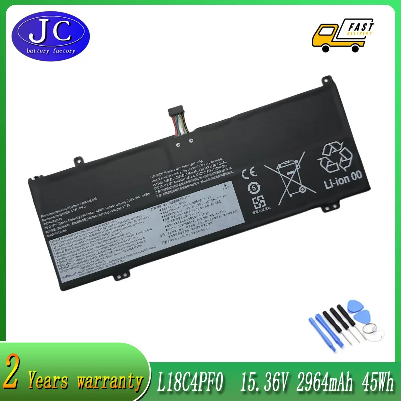 

JCLJF new L18M4PF0 L18C4PF0 Laptop Battery For Lenovo ThinkBook 13S 14S 13S-IWL 13S-20R90071GE 14S-IWL 14S-20RM0009US L18D4PF0