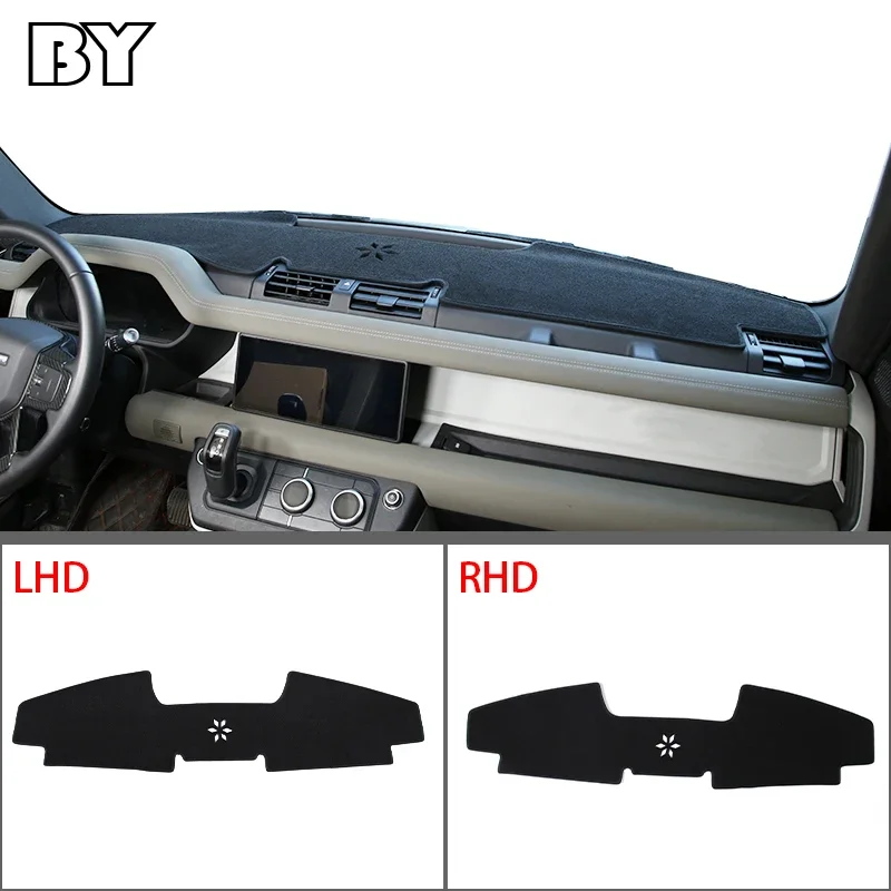 

LHD RHD Dashboard Cover Mat For Land Rover Defender 90 110 2020-2024 Avoid Light Sun Shade Pad Instrument Trim Accessories