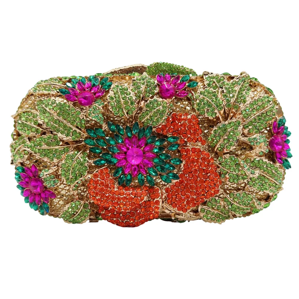 

metal full diamond dress cheongsam bag wedding banquet will hold women's bag clutch bag