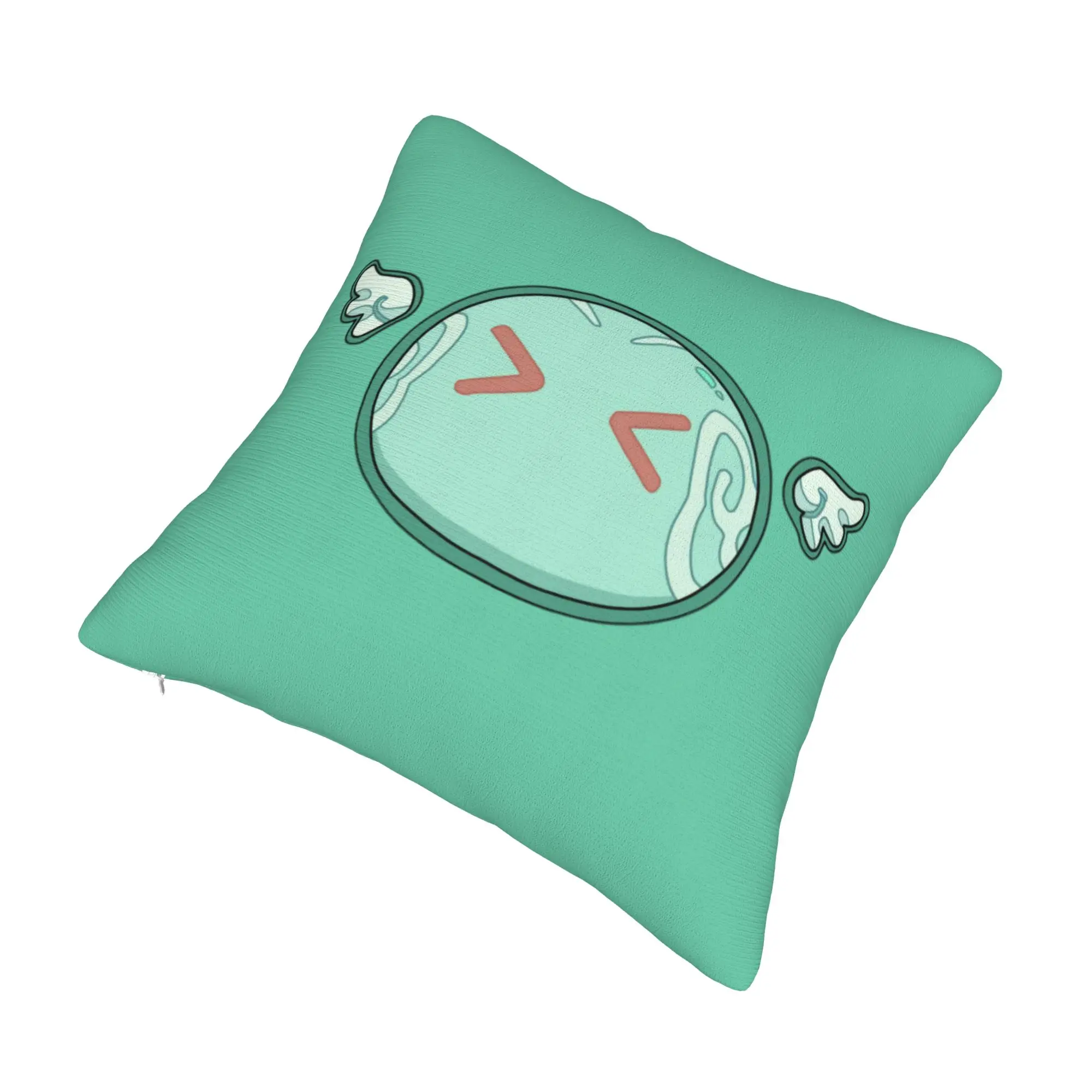 Nordic Style Genshin Impact Anemo Slime Cushion Covers 40x40cm Polyester Anime Game for Sofa Square Pillowcase Home Decorative