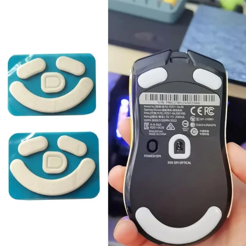 L4MA 2 SETTES PIED MONDE PATES MONISE POUR V2 MOUSE BLANC GLIDES MONDE