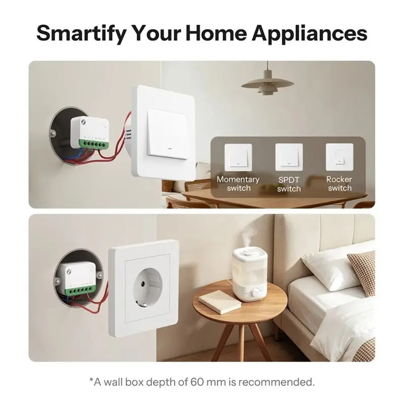 B23B MINI-ZB1GSP MINI ONE PM Zigbee Smart Switch 16A Power Consumption Monitoring, Billing, Tariff Optimization And Reporting