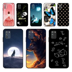 Phone Case For Xiaomi Poco M3 Cover For Poco M3 Case Flower Soft Silicone Back Cover For Xiaomi Poco M3 Fundas Case Bumper 6.53