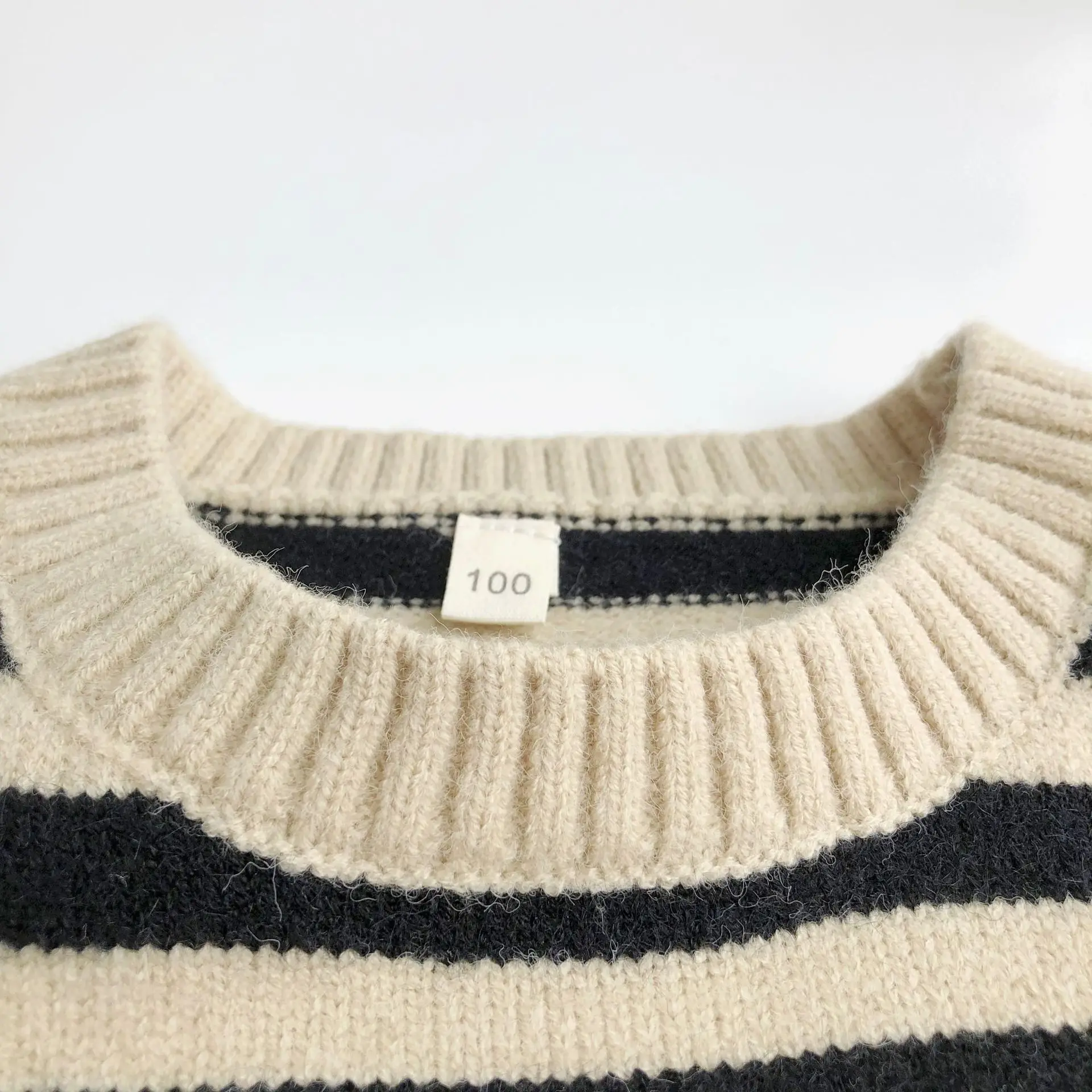 Spring Autumn Baby and Girls Boys Striped Pullover Sweater Waistcoat Kids Knitted Vest Child Outfit Tops For 1-8 Years