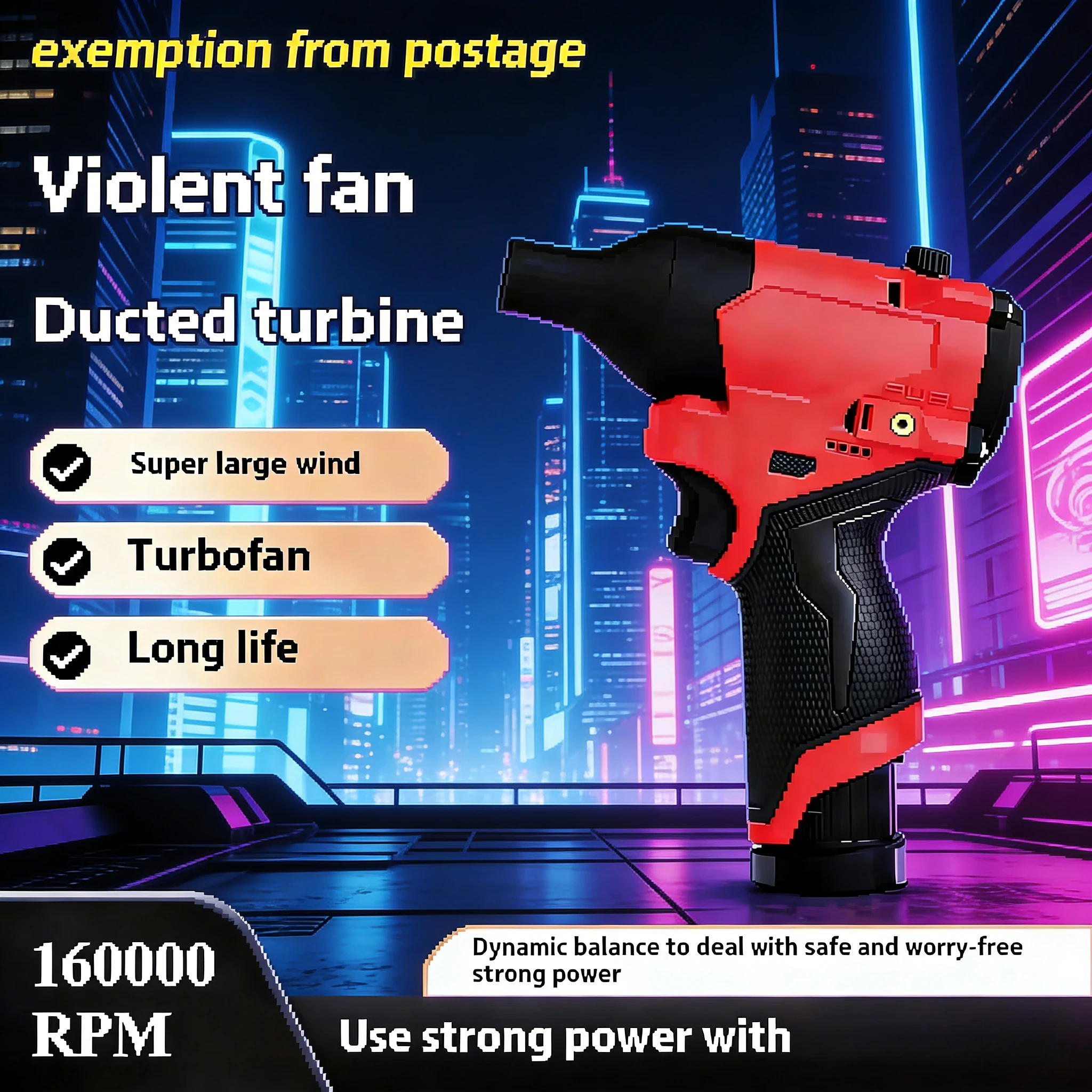 

Turbojet Fan for Milwaukee M12 Battery | Brushless High Speed Air Blower Portable Duster for Cleaning & Drying