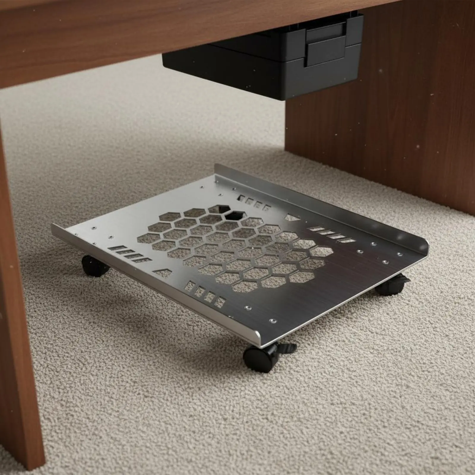 

Stainless Steel PC Stand Heavy Duty Rolling PC Stand Computer Chassis Stand Extra Large Adjustable Processor Holder Load Bearing