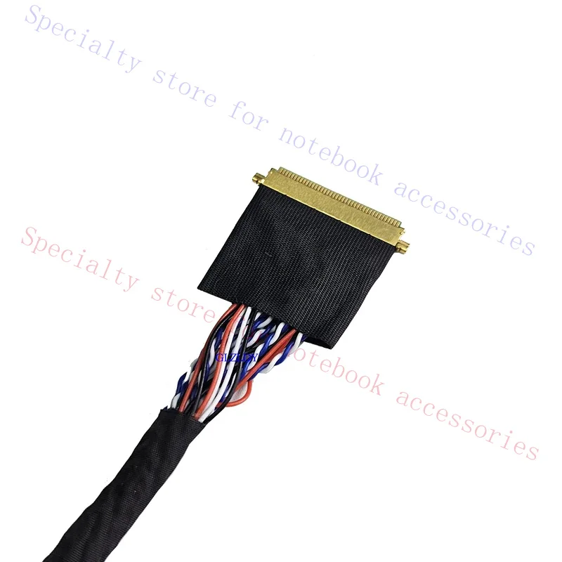50pcs/lot 50cm 2CH 6bit 40P 0.5mm LVDS cable Universal LCD Driver Board Cable for laptop LCD DIY monitor display with ground