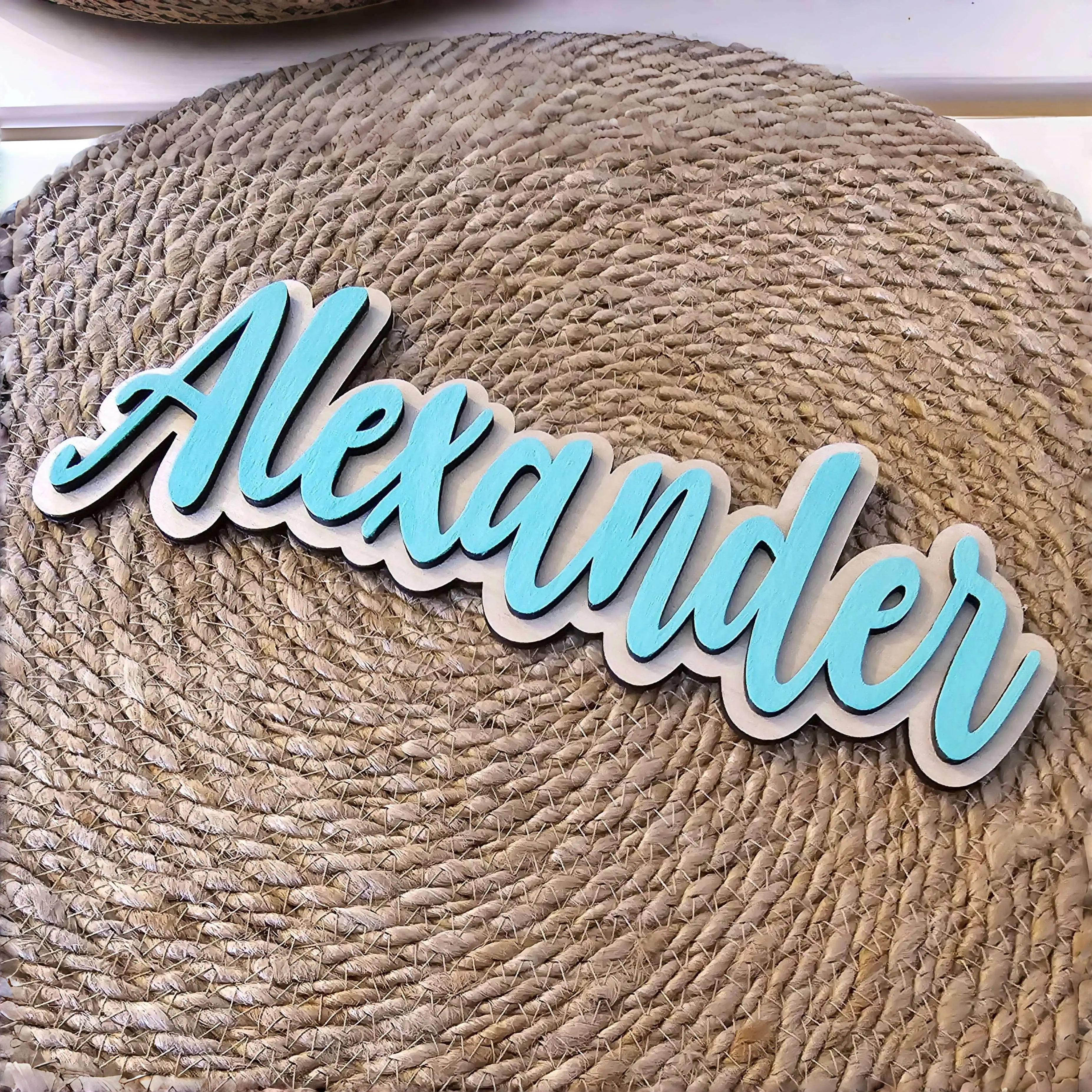 Baby Nursery Name Letters - Personalized Wooden Name Sign Custom Kids