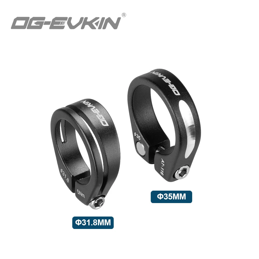 OG-EVKIN SC-02 Seat Tube Clamp 31.8/35mm Ultralight Alloy Aluminum Seat Post Clamp For Road Mountain MTB Bike Parts Cycling