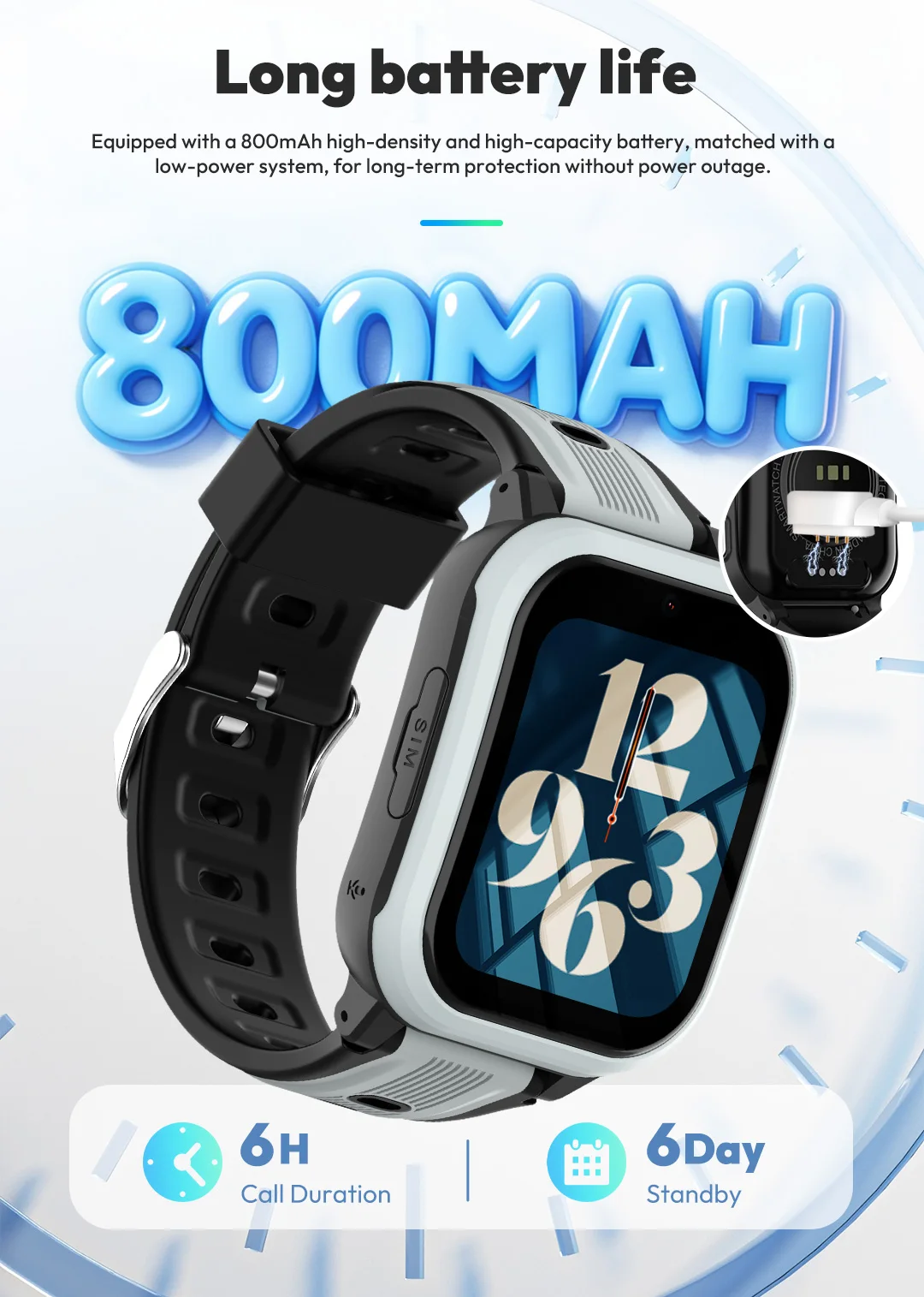 Wonlex 4G Kids Smart Watch KT41 GPS Real-time Location 2+16GB Memory Dual Camera Video Call APP Download SmartWatch for Children view 5