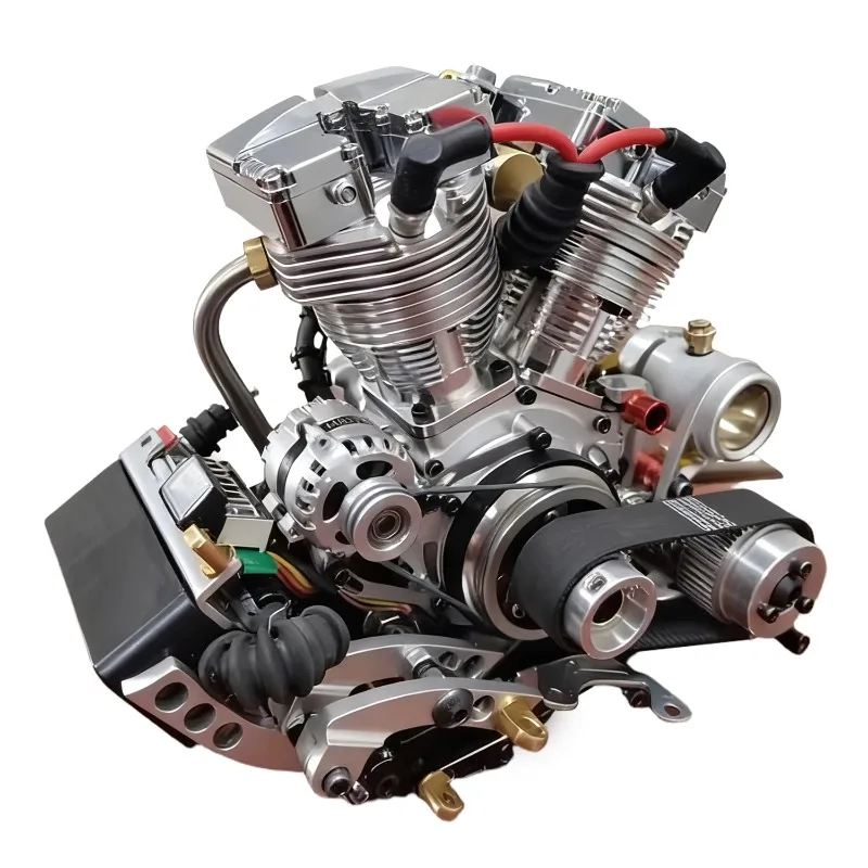 CISON V2 Shovel Engine Model Metal Self-powered with Speed Display Holiday Gift Toy