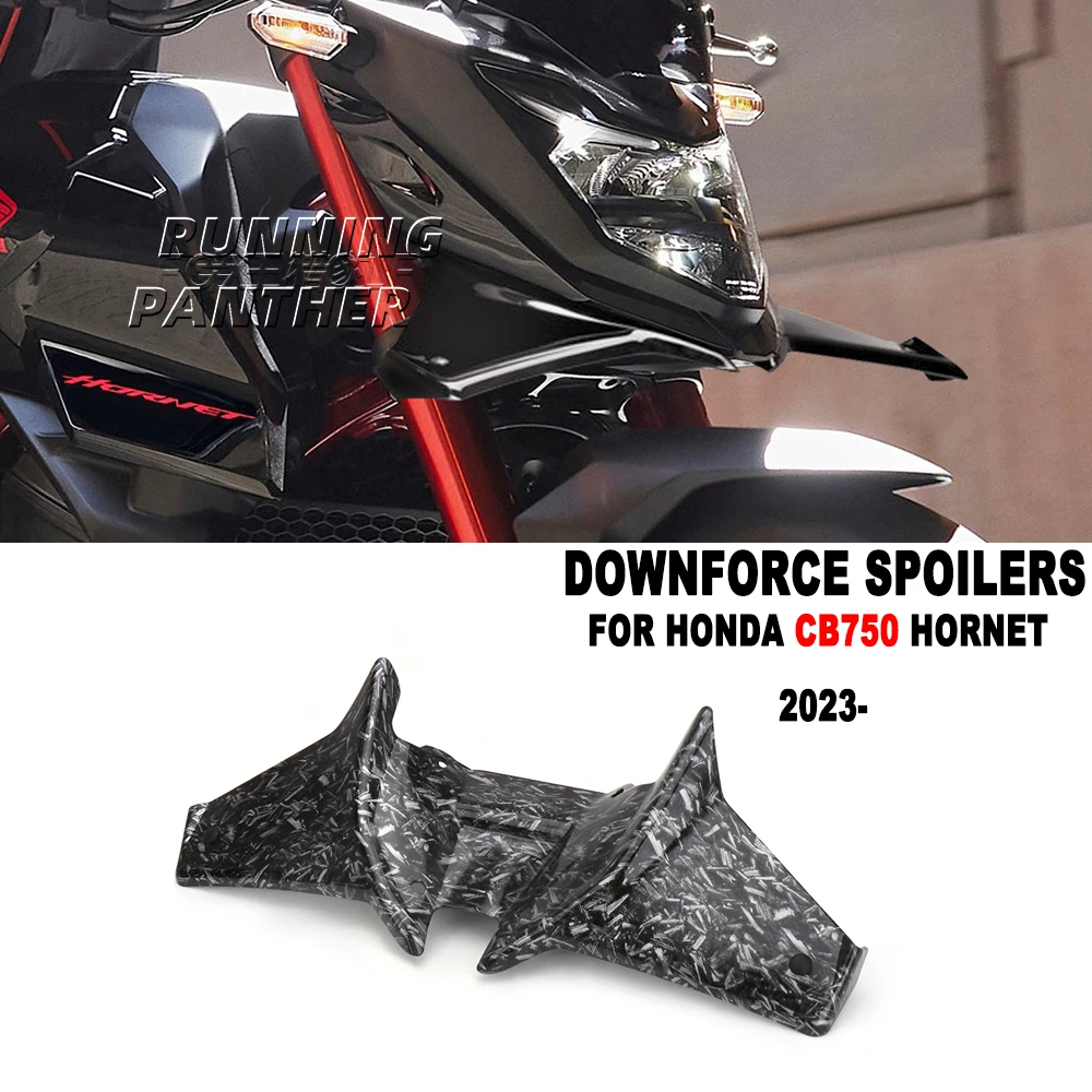 Motorcycle Frontal Downforce Spoilers Winglet Aerodynamic Wing Front Spoiler Kit For Honda CB750 Hornet CB 750 HORNET 2023 2024