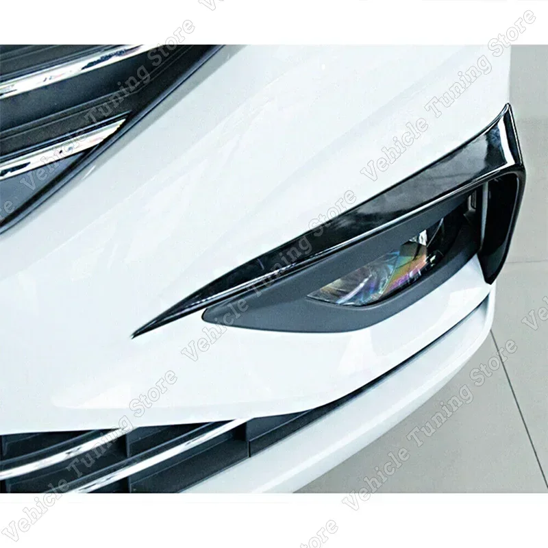 Front Bumper Fog Light Cover Splitter Canard Fins Side Vent Wind Knife Trim For VW Jetta MK7 GLI R-LINE SEL S Highline 2019-2022