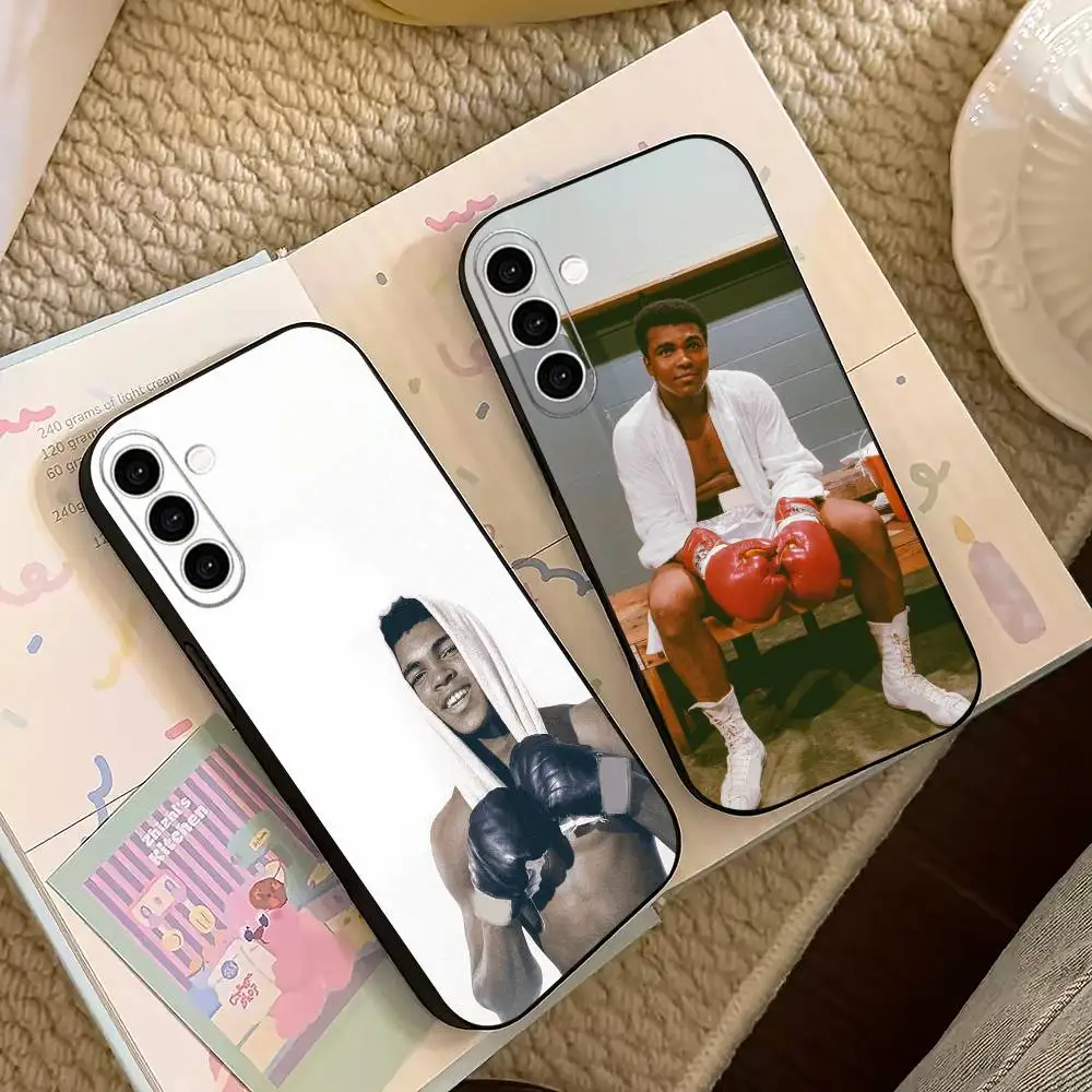 M-Muhammad Ali Boxing Legend   Phone Case For Samsung Galaxy A73,A72,A71,A70,A53,A52,A51,Others Soft Black Cover