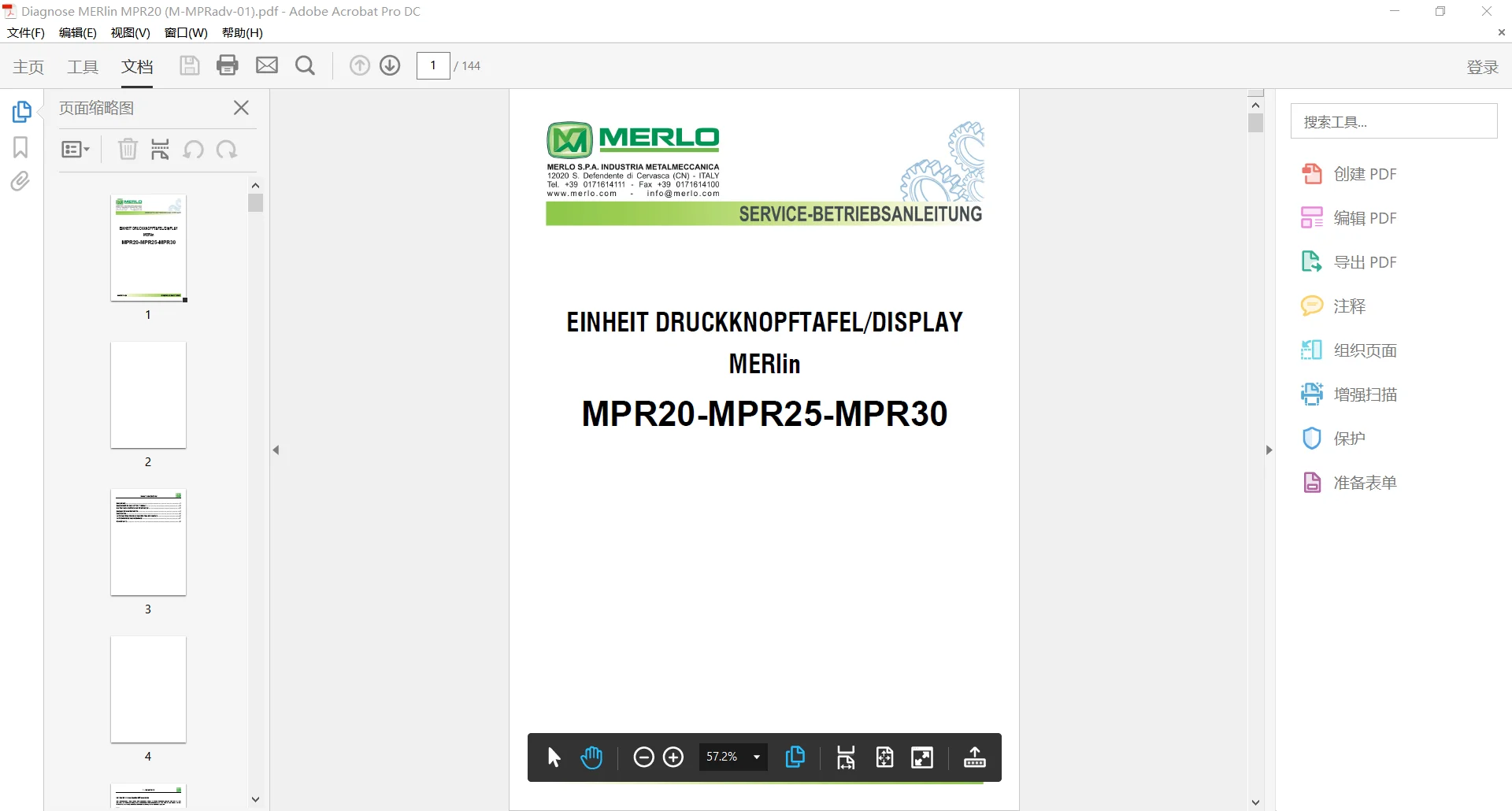 Manual de Servicio en PDF de 12.6GB para Manipuladores Telescópicos AutoEPC MERLO, Diagrama Hidráulico y Eléctrico en DVD