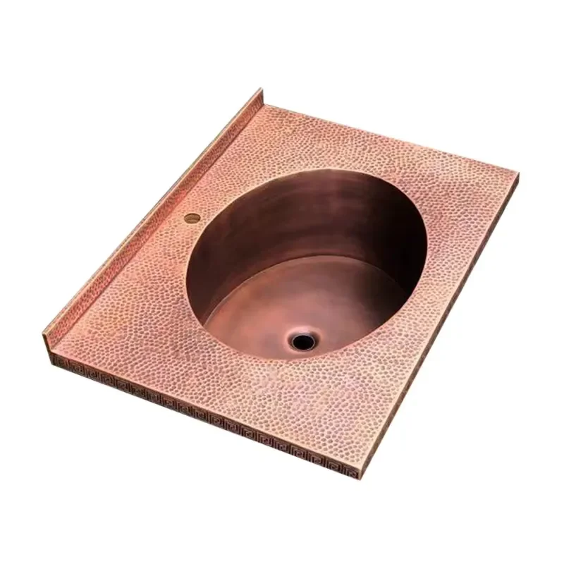 for  Luxury Custom Design Metal Brass Copper Stainless Steel Countertops With Sink Or Wash Basin