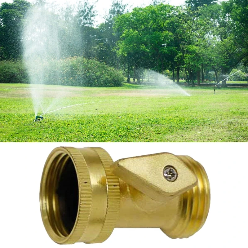 Shut Off Valve Garden Hose Connector with Switch Brass Material Part for Home Garden Yard Car Washing Watering A0KF