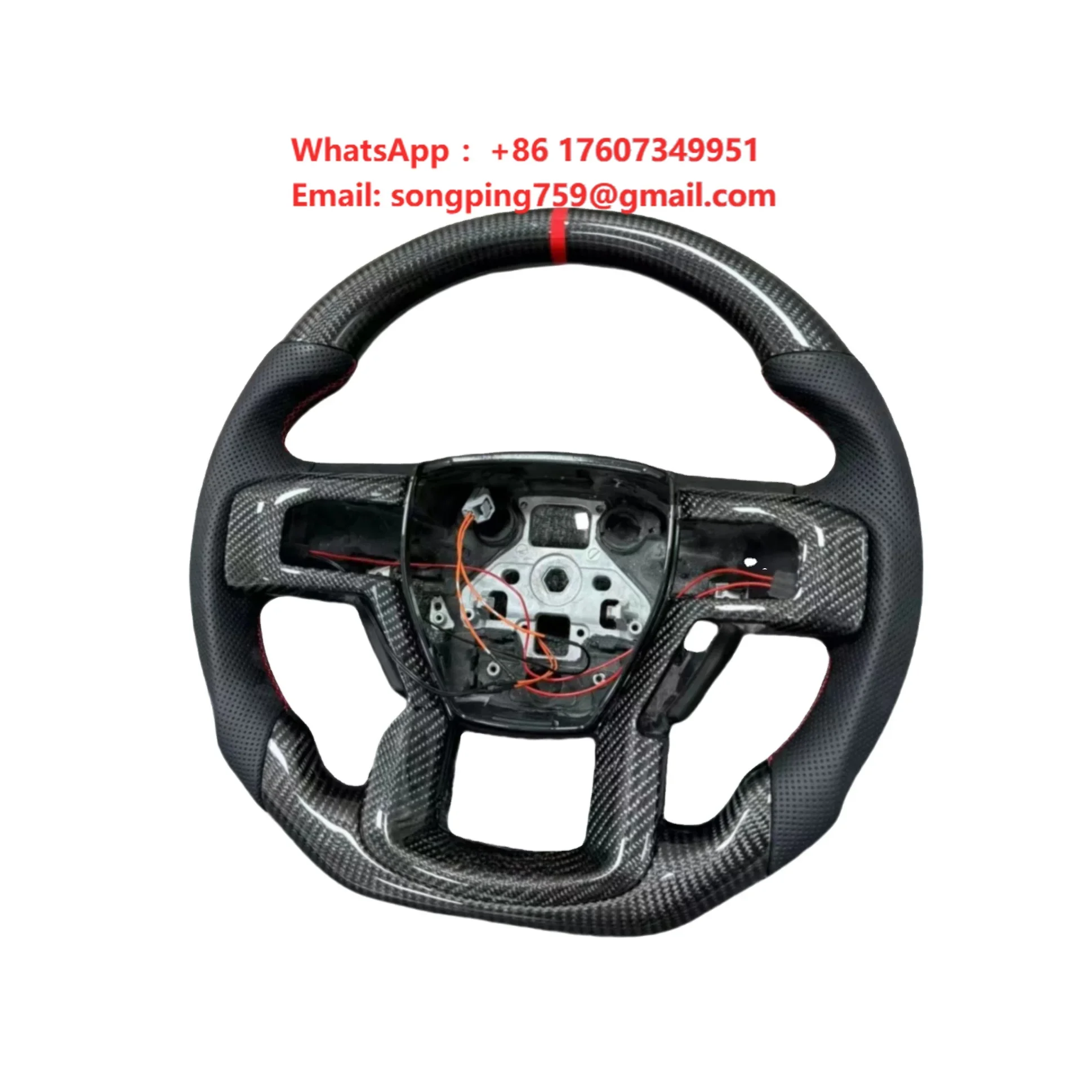 Hot Selling Custom Heated Steering Wheel for Ford Raptor F150 Carbon Fiber Steering Wheel