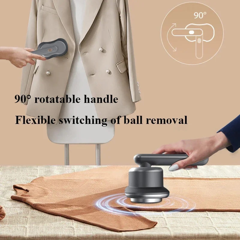 

Electric Professional Dual-Head Fabric Shaver Rechargeable Lint Remover Clothes Shavers Fuzz Remover for Clothes Couch Furniture
