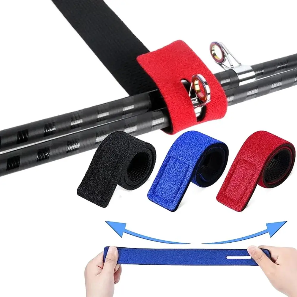 Fishing Tools Accessory Fishing Rod Tie Holders Straps Outdoor Suspenders Wrap Fastener Hook Belts Magic Strap