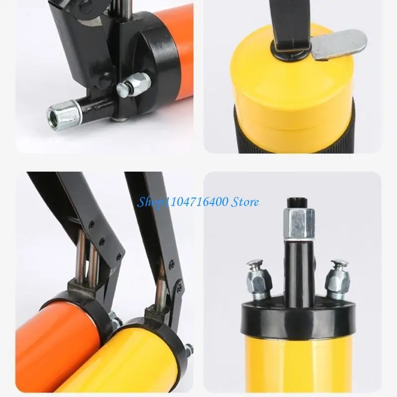 y1gd Grease Tool for Grease Nipples Heavy Duty Shaft Grease Tool with 21OZ Load Lever Handle Leakproof Grip Grease Tool