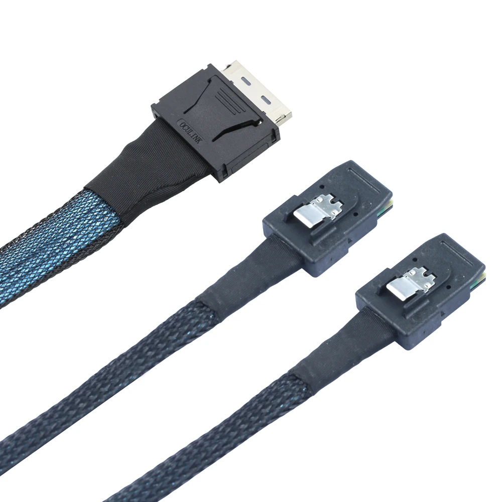 

Premium Server High-Speed Cable: Oculink PCIe SFF-8611 to Dual 8I SAS SFF-8087