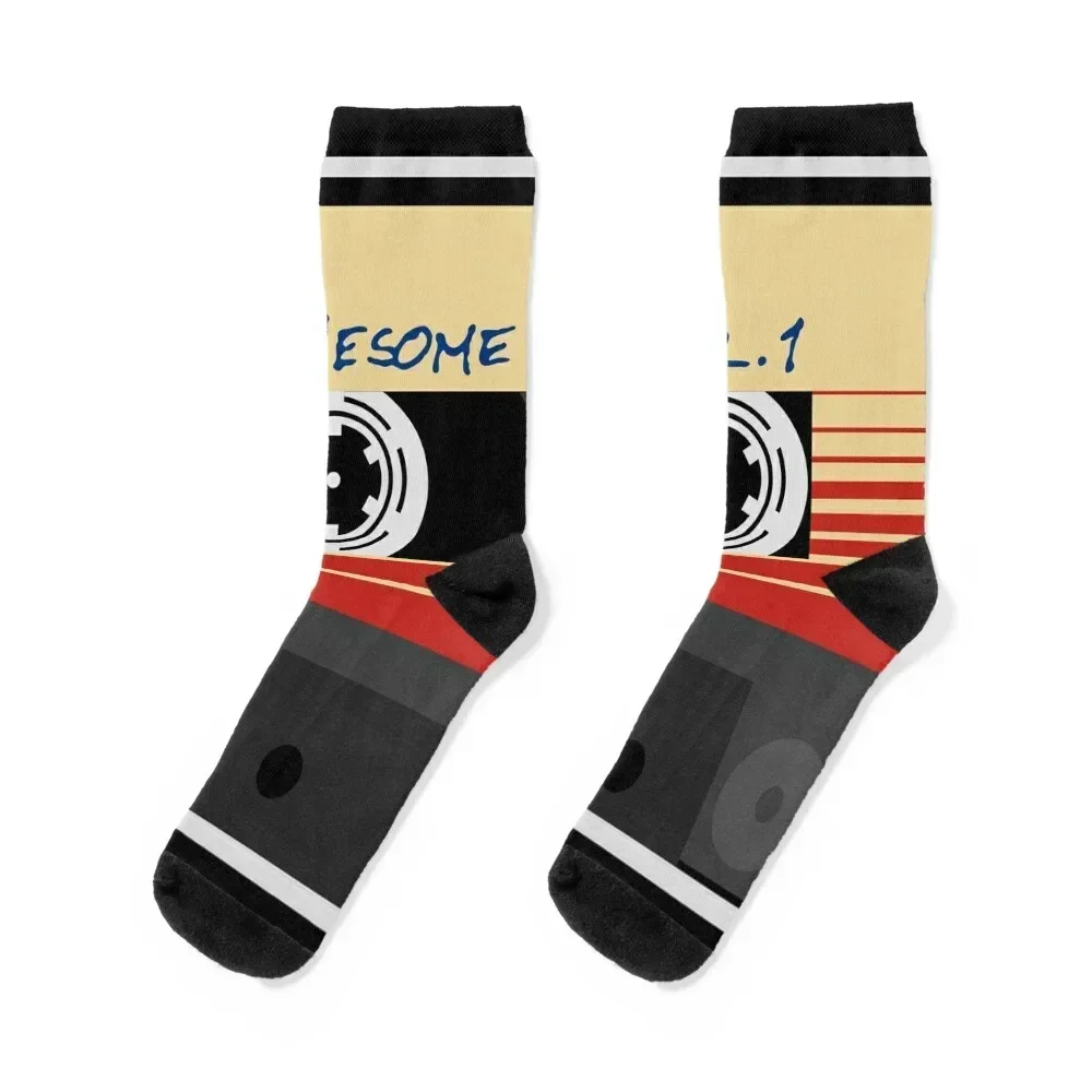 Awesome Mixtape Vol 1, Tape, Music, Retro Socks Soccer hockey kids with print Boy Child Socks Women's