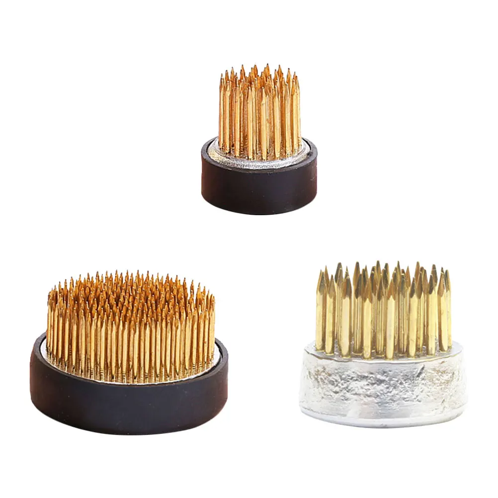 

3 pcs Copper Needle Frogs Stainless Steel Kenzan Floral Arrangement Holder DIY Fixer Tools Flower Pin Arranger