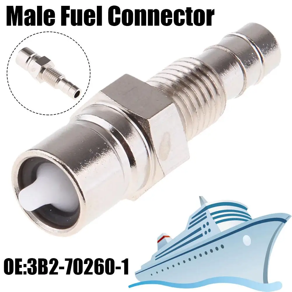 1 Piece Fuel Connector Male Fuel Connector 3b2-70260-1 For Outboard Motor Stroke B5p9