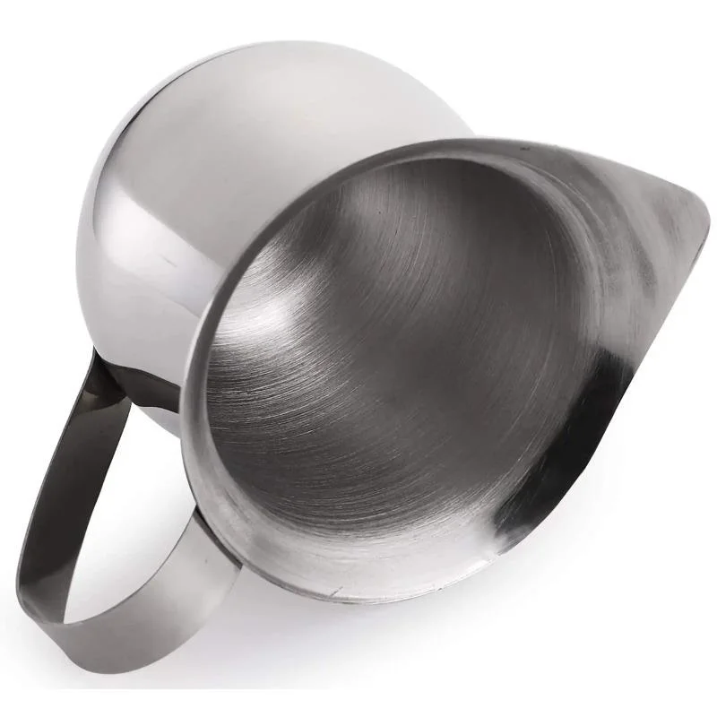 Coffee Milk Frothing Pitcher Cup Stainless Steel Espresso Creamer Pitchers Ounce Measuring Cup with Pouring Spout Coffeeware