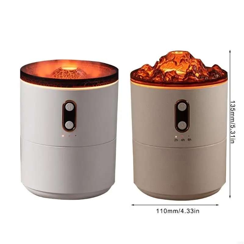 U0DE البركان المرطب 450 مل السعة الكبيرة عملية هادئة عملية رطبة بيضاء صغيرة