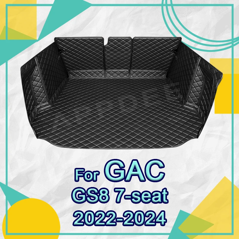 

Auto Full Coverage Trunk Mat For GAC Trumpchi GS8 7-Seat 2022-2024 23 Car Boot Cover Pad Cargo Interior Protector Accessories