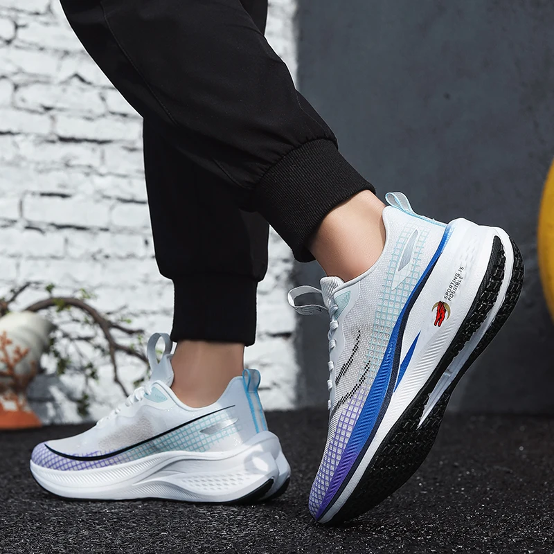 

Кроссовки мужские на толстой подошве с сеткой дышащая противоскользящая износостойкая повседневная мужская обувь женская мягкая спортивная обувь на шнуровке женская