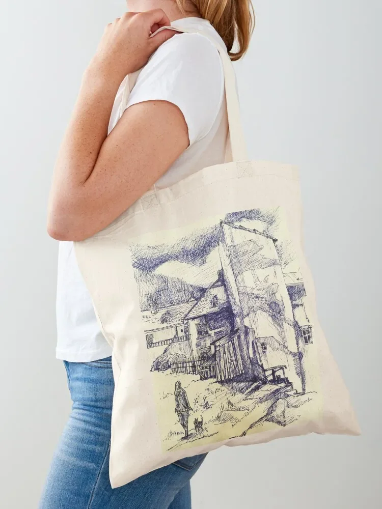 URBAN DRAWING Tote Bag Canvas cute tote bag shopper bag women