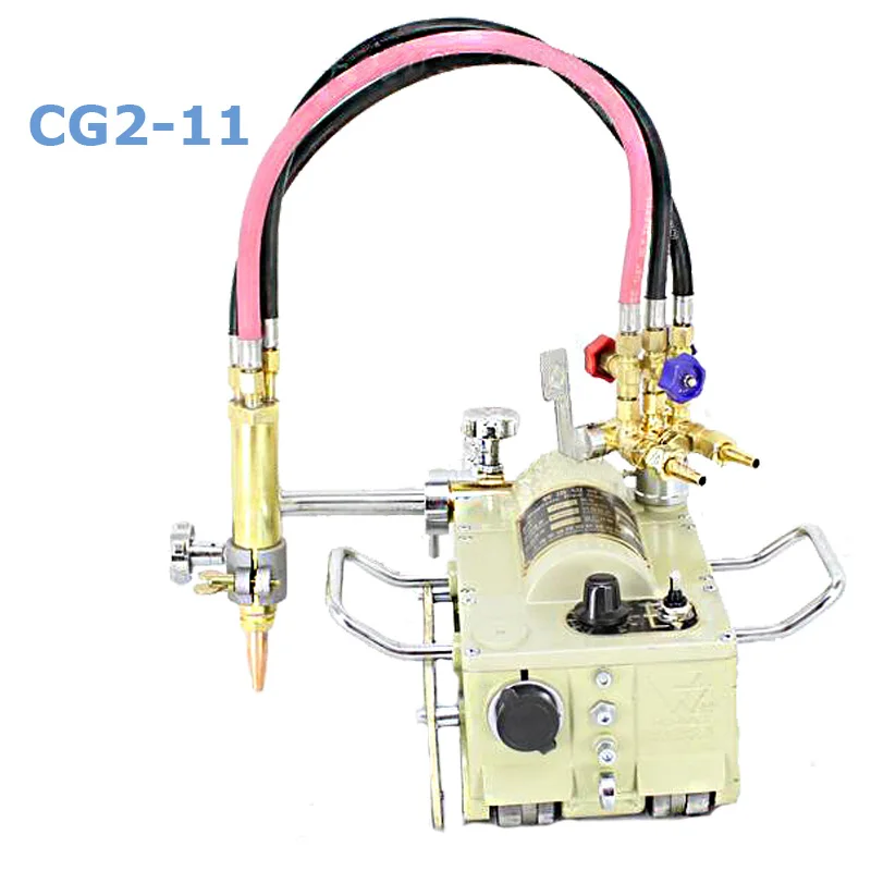 Semi-Auto Flame Cutter 6-50mm Pipeline Gas Groove Machine Electric Magnetic Pipe Cutting Machine CG2-11