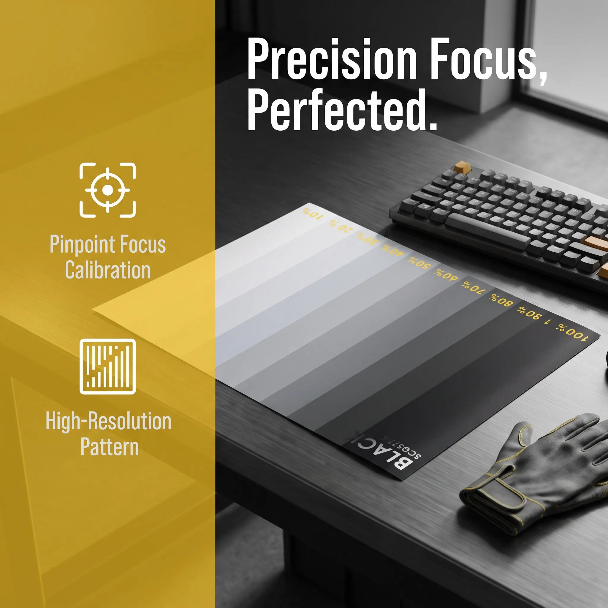 High-Resolution Camera Lens Test Chart Color Calibration Drawing Lens Focus Adjustment Chart Cctv Calibration Tool