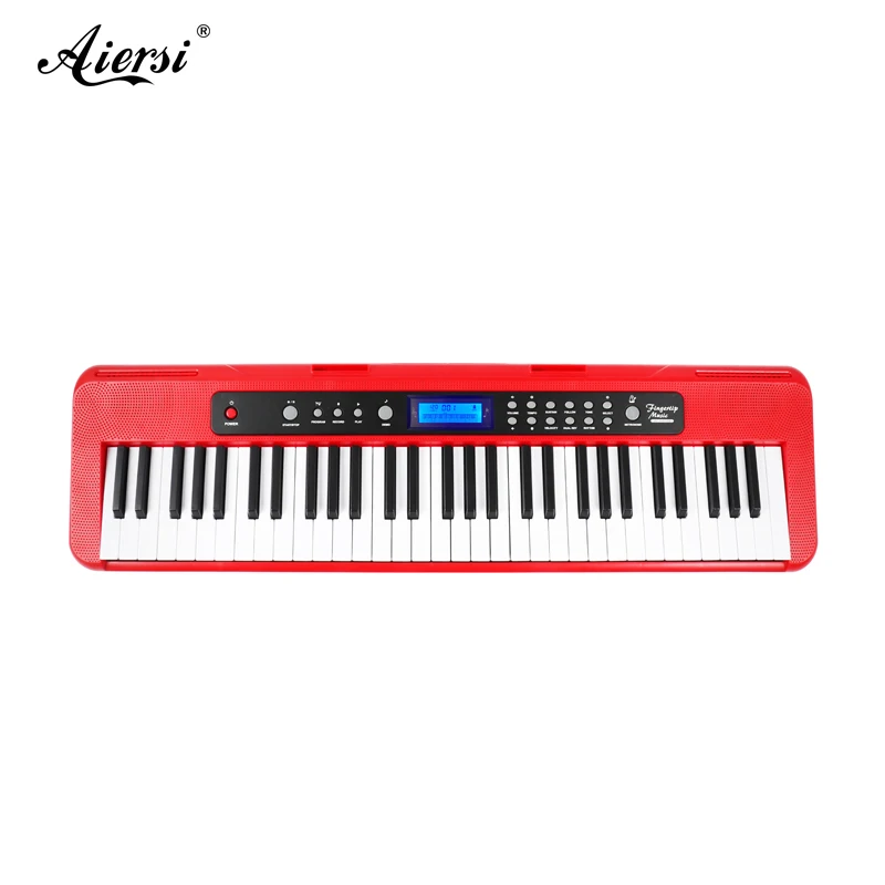 Aiersi Brand New Cheap Red 61 Touch response keys Keyboard Instruments Electronic Organ Musical Instrument A828