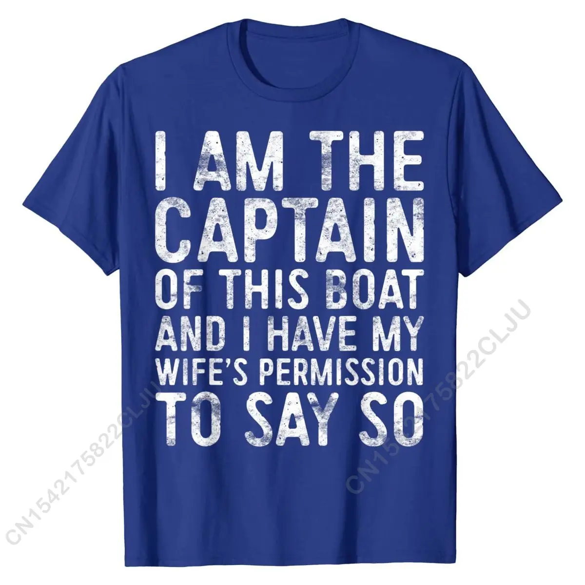 Mens I Am The Captain Of This Boat T-Shirt Skipper Gift Shirt T-Shirt Coupons Young Tops Men Tees Classic Tshirts Cotton Unique